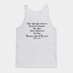 JFK Quote Tank Top